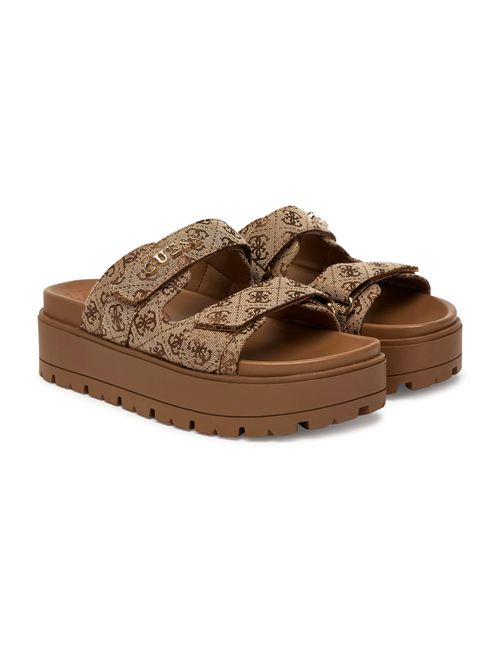GUESS Logo Faxon Sandals GUESS | FLJF2XFAL03BEIBR