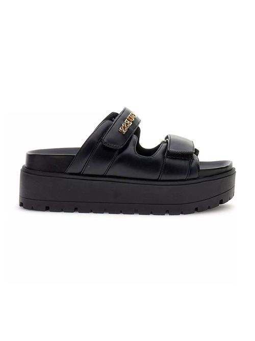 GUESS Faxon Logo Sandals GUESS | FLJFAXELE03BLACK