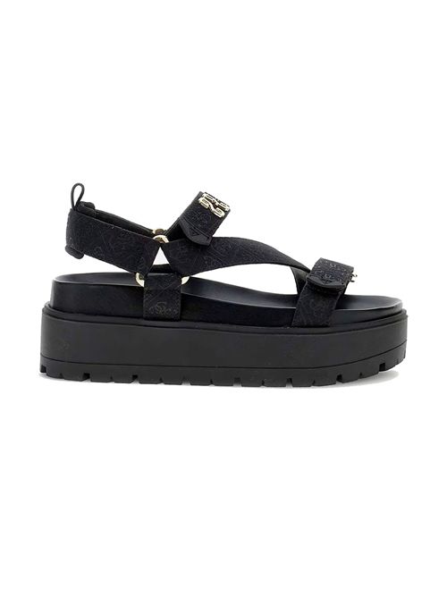 GUESS Fetta Logo Sandals GUESS | FLJFTTFAL03BLACK