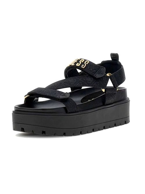 GUESS Fetta Logo Sandals GUESS | FLJFTTFAL03BLACK