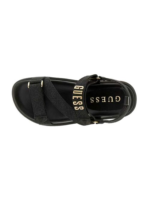GUESS Fetta Logo Sandals GUESS | FLJFTTFAL03BLACK