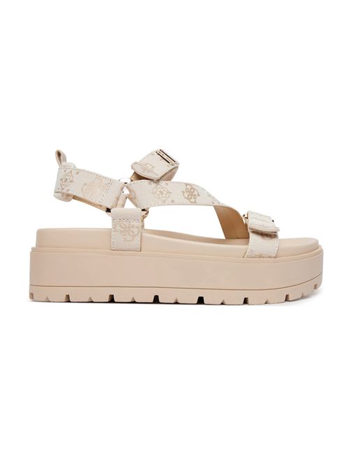 GUESS Fetta Logo Sandals GUESS | FLJFTTFAL03CREAM