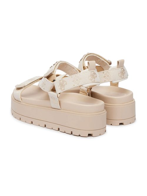 GUESS Fetta Logo Sandals GUESS | FLJFTTFAL03CREAM