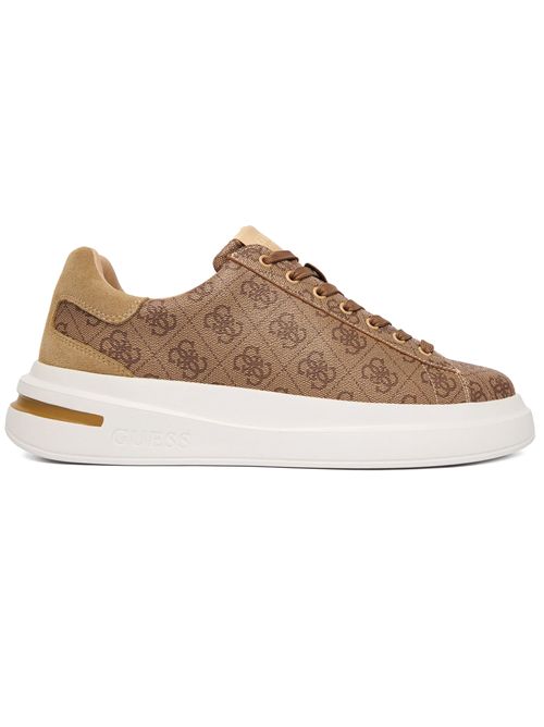 GUESS Elba Leather Blend Sneakers GUESS | FMPELAFAL12BEIBR