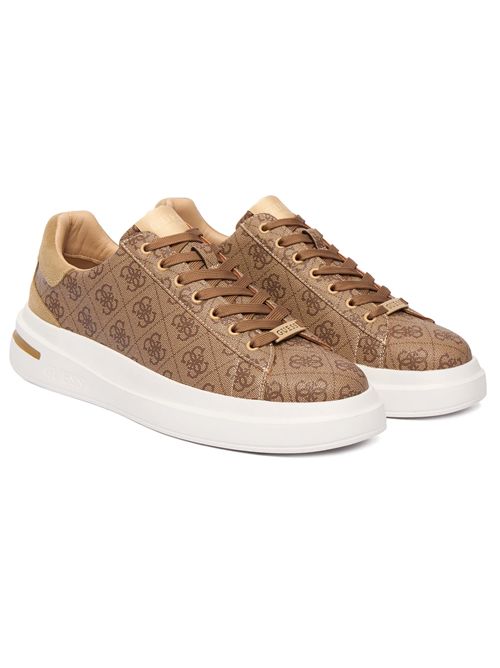 GUESS Elba Leather Blend Sneakers GUESS | FMPELAFAL12BEIBR