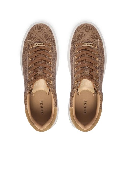 GUESS Elba Leather Blend Sneakers GUESS | FMPELAFAL12BEIBR
