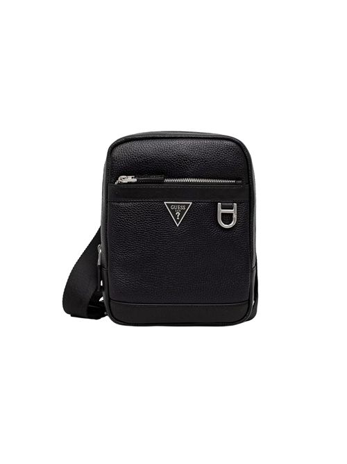 GUESS Borsello a tracolla in pelle GUESS | HMMOGRP6159BLA