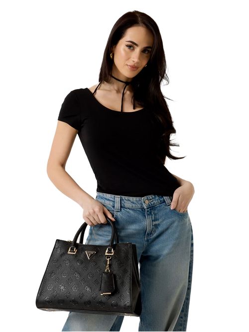GUESS Borsa a mano Cresidia 4G logo GUESS | HWPD9888070BLO