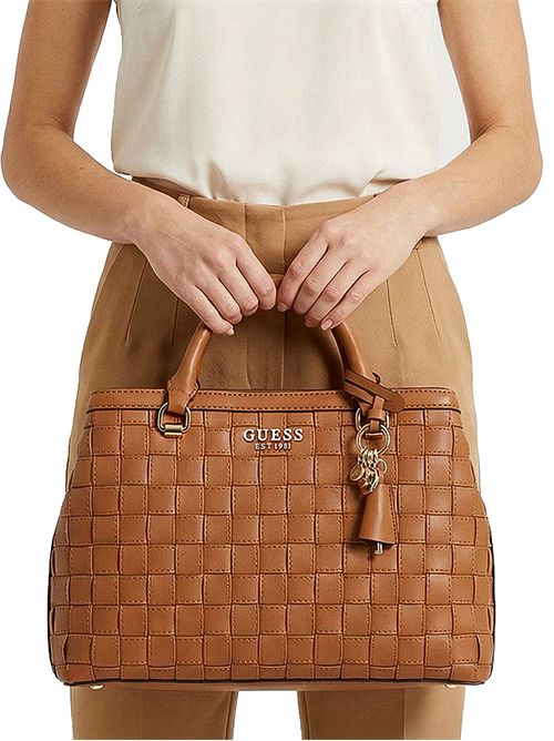 GUESS Borsa a tracolla intrecciata SANDY GUESS | HWWG8418060CAR