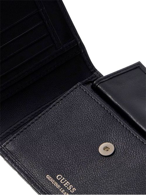 GUESS Portafoglio in vera pelle Monaco GUESS | SMMOGRLEA20BLA
