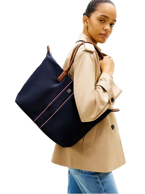 TOMMY HILFIGER Borsa tote con monogramma TOMMY | AW0AW177060GY