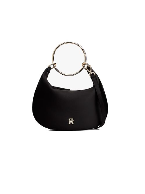 TOMMY HILFIGER Borsa hobo in raso TOMMY | AW0AW18236BDS