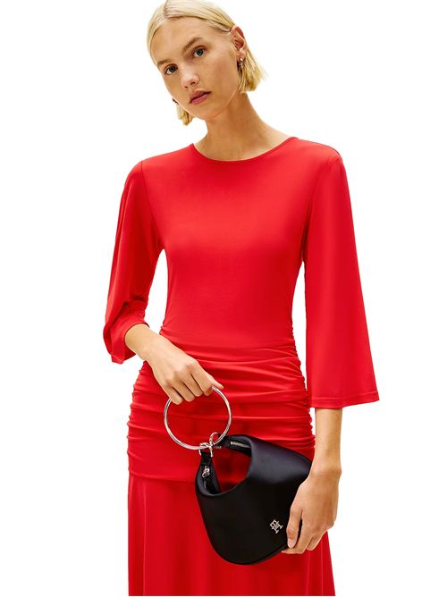 TOMMY HILFIGER Borsa hobo in raso TOMMY | AW0AW18236BDS