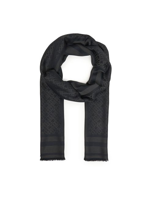 TOMMY HILFIGER Monogram Wool Scarf TOMMY | AW0AW18273BDS