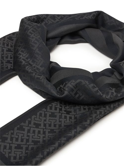 TOMMY HILFIGER Monogram Wool Scarf TOMMY | AW0AW18273BDS