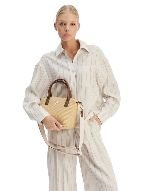 TOMMY HILFIGER Popette Mini Rafia Tote Bag TOMMY | AW0AW185230F4