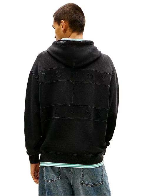 TOMMY JEANS Felpa con stemma a bandiera sul retro TOMMY | DM0DM22383BDS