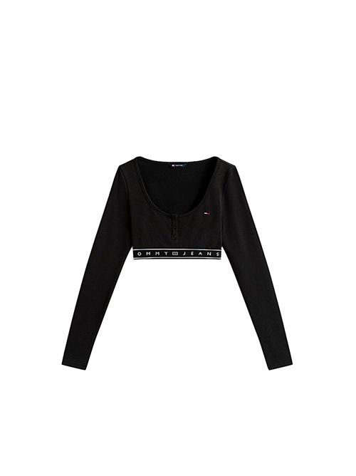 TOMMY JEANS Slim Fit Crop Top TOMMY | DW0DW22538BDS