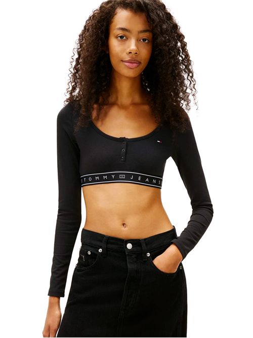 TOMMY JEANS Slim Fit Crop Top TOMMY | DW0DW22538BDS