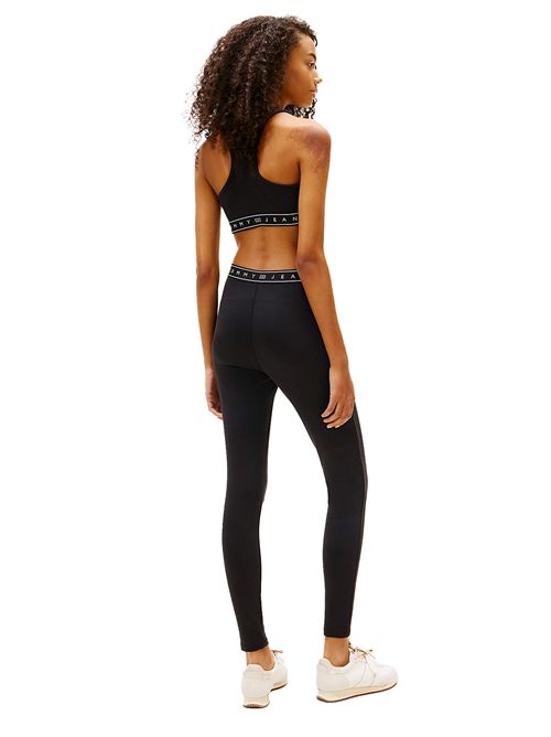 TOMMY JEANS Slim Fit Leggings with Logo Tape TOMMY | DW0DW22554BDS