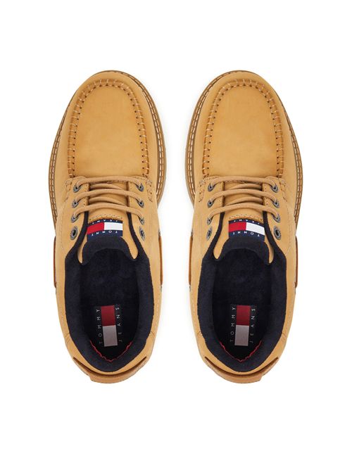 TOMMY JEANS Mocassini in pelle con suola carrarmato TOMMY | EM0EM01703KCR