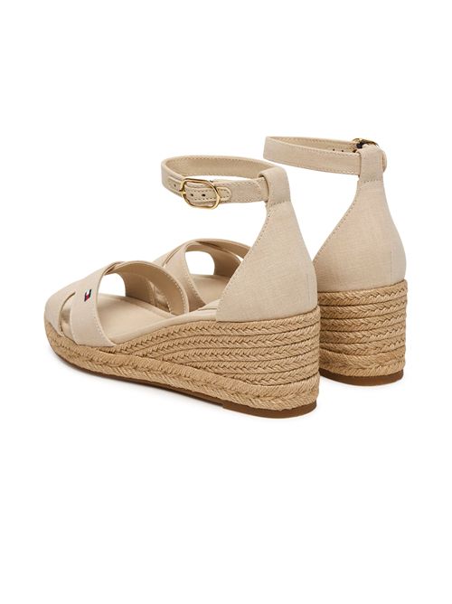 TOMMY HILFIGER Zeppa in canapa con fasce TOMMY | FW0FW09332ACI