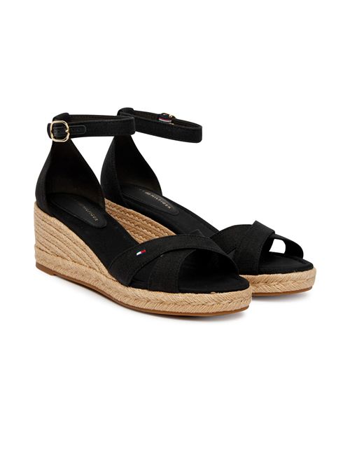 TOMMY HILFIGER Zeppa in canapa con fasce TOMMY | FW0FW09332BDS