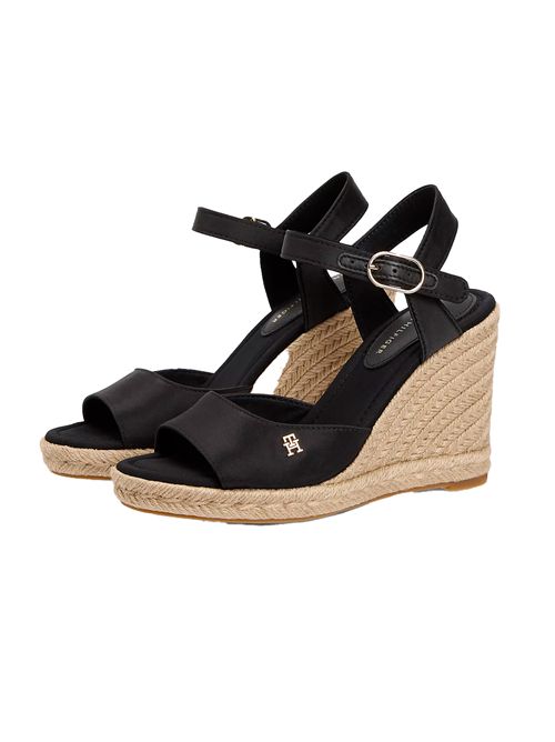 TOMMY HILFIGER Zeppa in raso con plateau TOMMY | FW0FW09469BDS