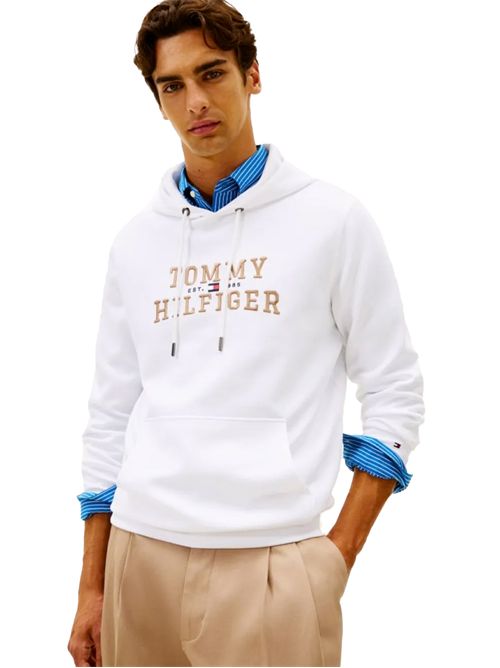 TOMMY HILFIGER Felpa con cappuccio con logo grafico TOMMY | MW0MW42528YBR