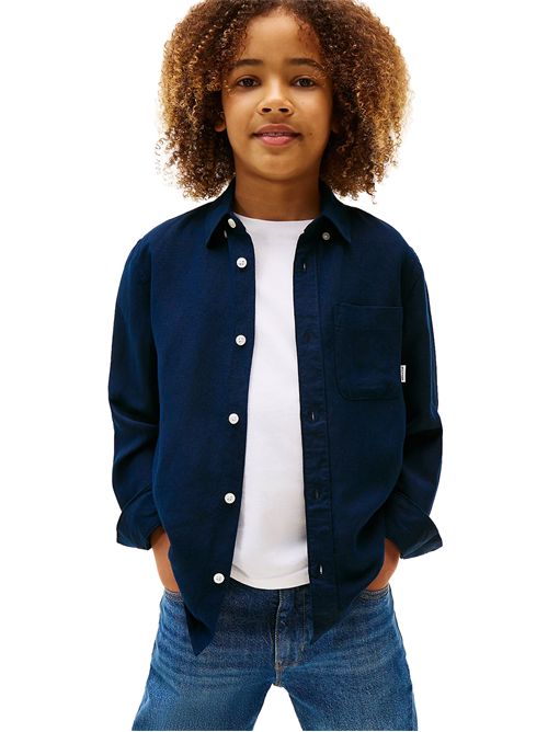 TOMMY HILFIGER Camicia relaxed fit in misto lino TOMMY | THKB0KB09550TC1G