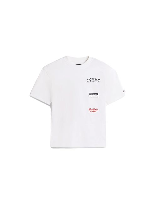 TOMMY HILFIGER T-shirt in jersey con logo stampato sul retro TOMMY | THKB0KB10058JYBR