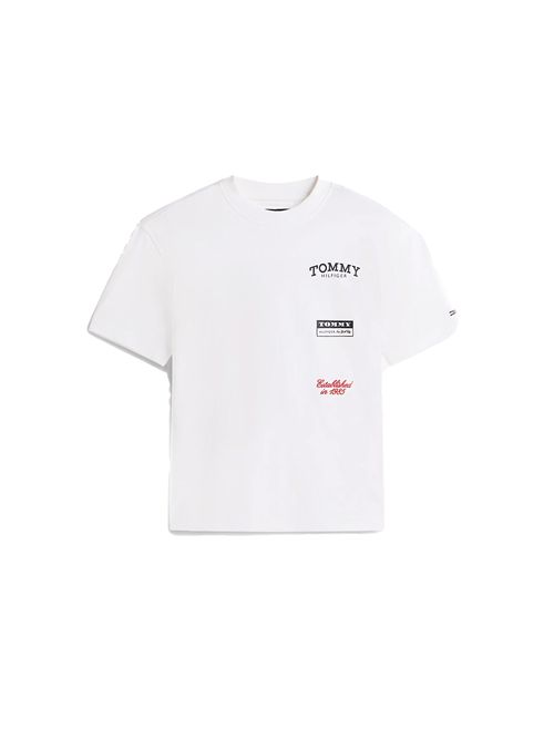 TOMMY HILFIGER T-shirt in jersey con logo stampato sul retro TOMMY | THKB0KB10058TYBR