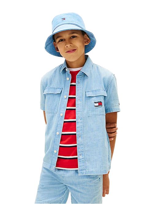 TOMMY JEANS Camicia in denim morbido per Ragazzi TOMMY | THKB0KB10206T1A4