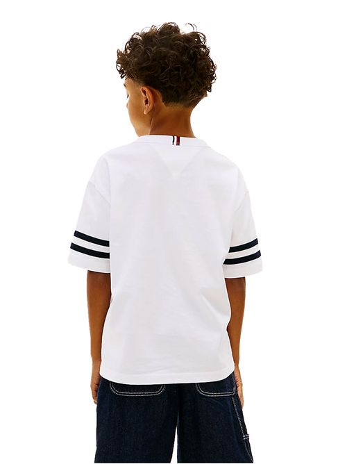 TOMMY HILFIGER T-shirt a maniche a righe in jersey TOMMY | THKB0KB10299TYBR