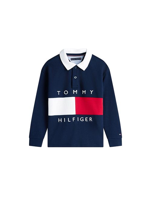 TOMMY HILFIGER Felpa a polo color block TOMMY | THKB0KB10354TC1G