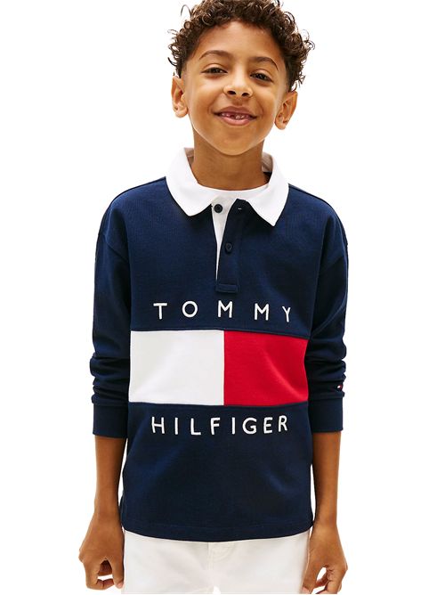 TOMMY HILFIGER Felpa a polo color block TOMMY | THKB0KB10354TC1G