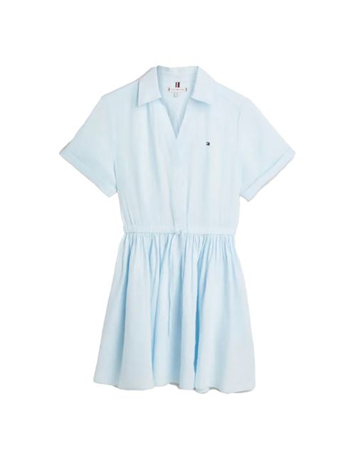 Tommy Hilfiger Flared Linen Dress TOMMY | WW0WW48950CYR