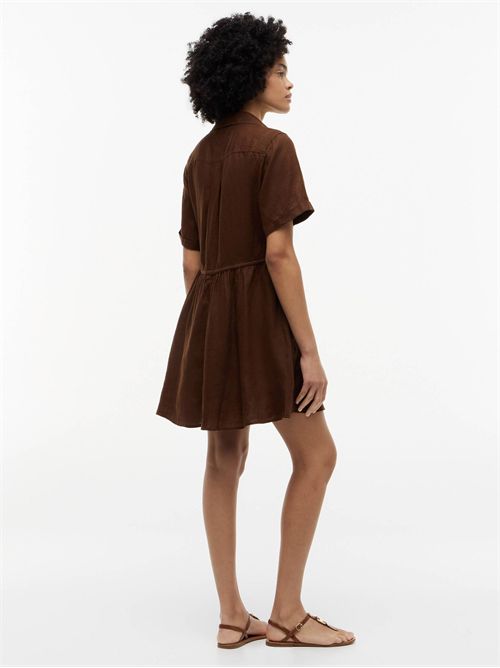 Tommy Hilfiger Flared Linen Dress TOMMY | WW0WW48950GV0